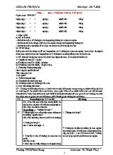 Giáo án Tin học Lớp 6 - Tiết 1 đến 16 - Năm học 2017-2018 - Vũ Thanh Thủy